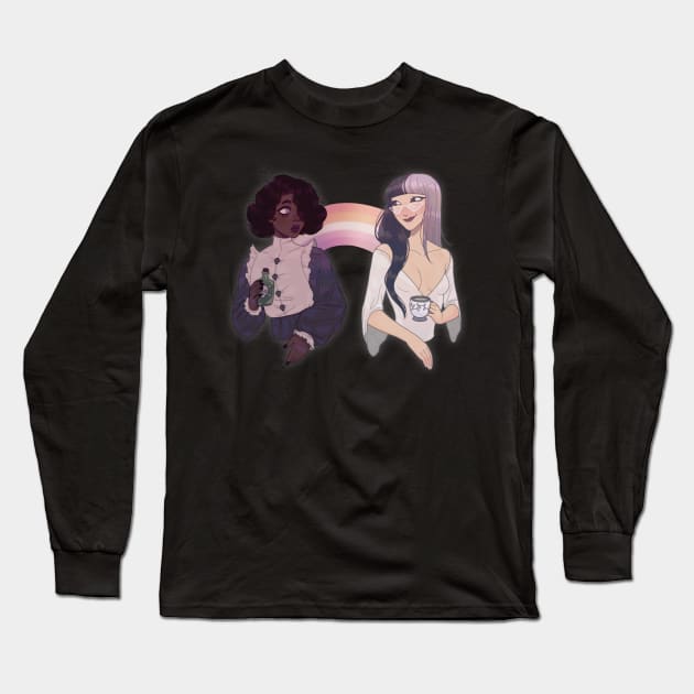 Lesbian Witch Pride Long Sleeve T-Shirt by Anemonaii